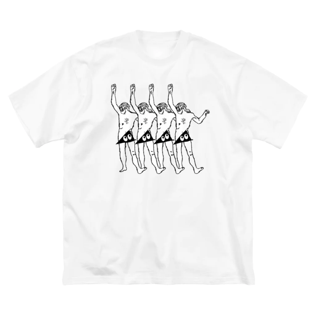 stereovisionの踊るキリスト+局部にはスリスリくん ビッグシルエットTシャツ