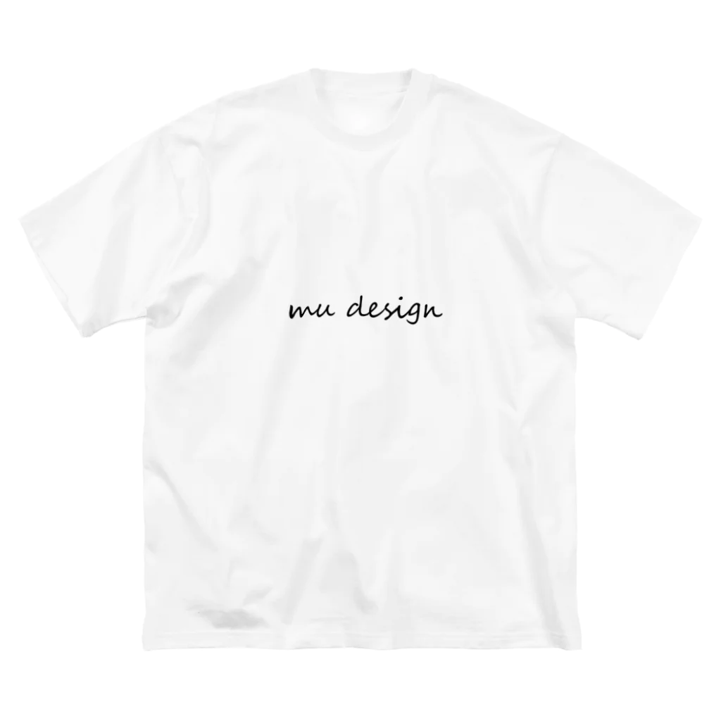 MuDのMu Design　手書きロゴ ビッグシルエットTシャツ