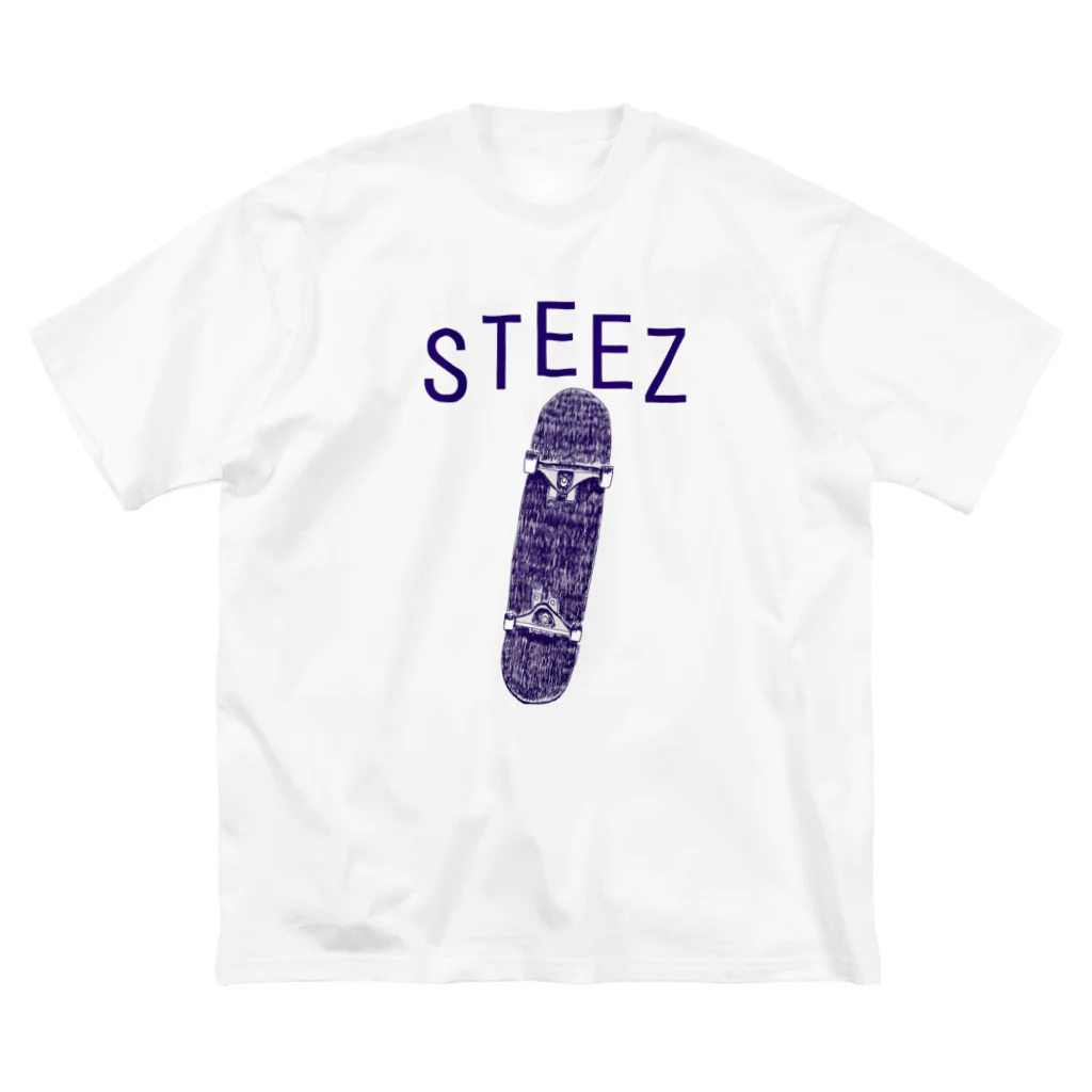 NIKORASU GOのスケボーデザイン「STEEZ」 ビッグシルエットTシャツ