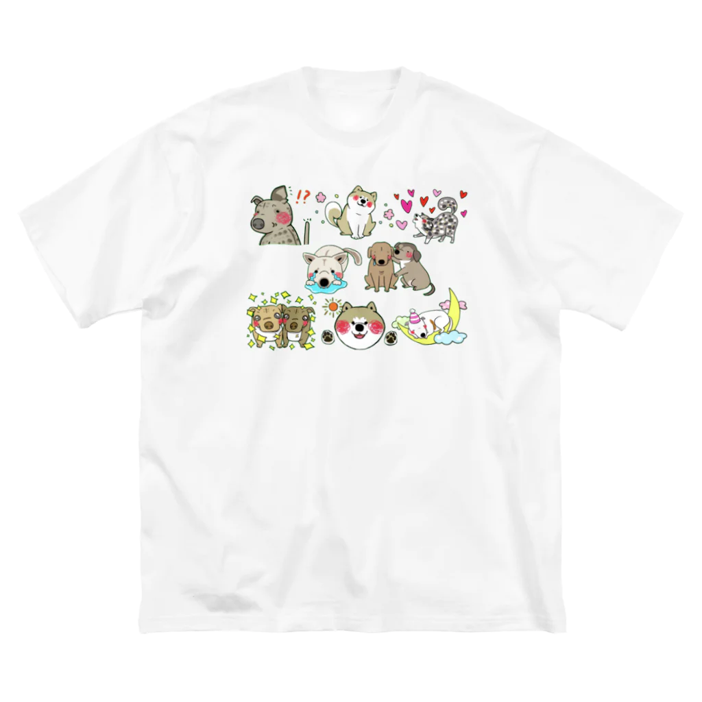 保護犬達の楽園オリジナルグッズの保護犬達の楽園メンバー集合2 Big T-Shirt