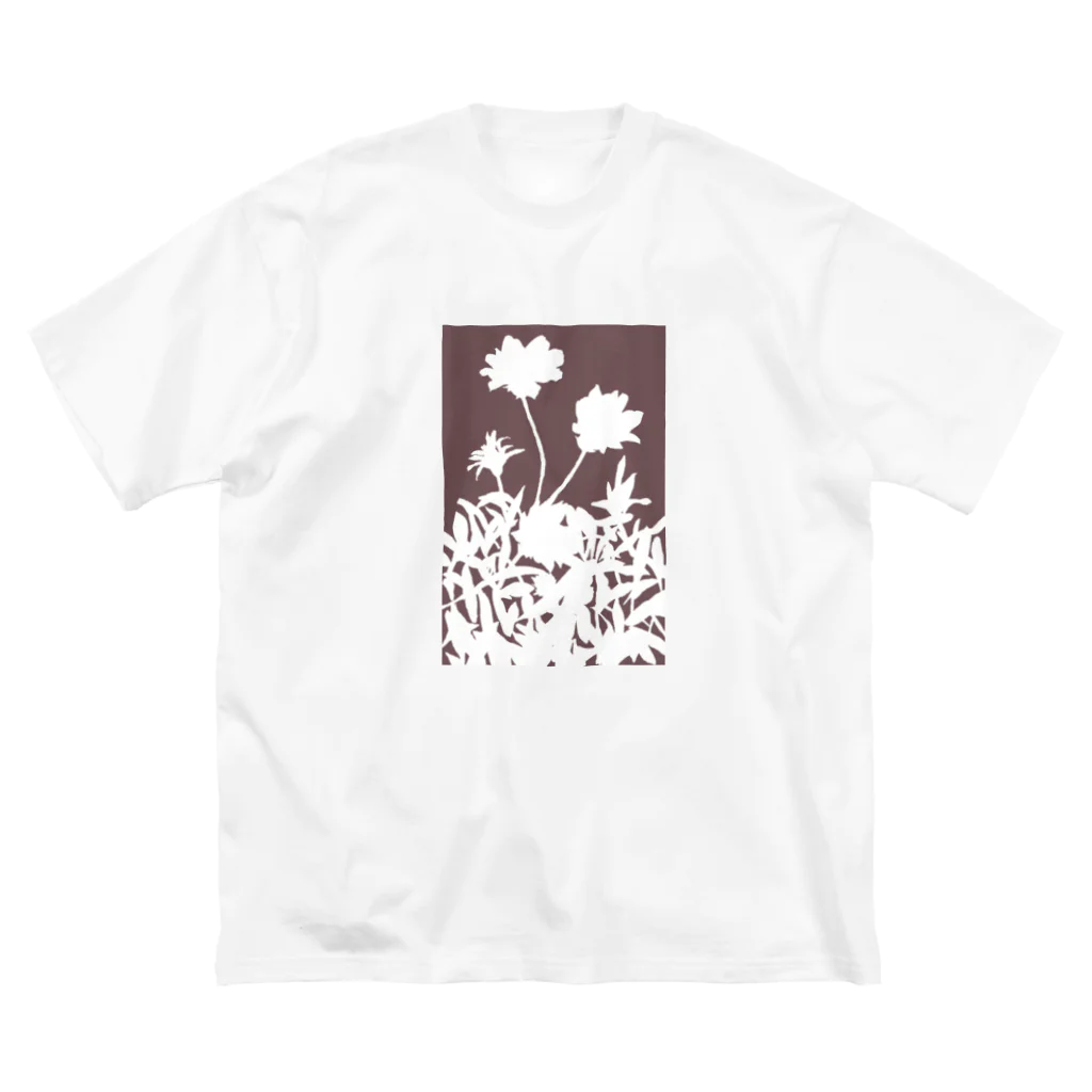 気ままに創作　よろず堂の花咲く小径⑥あか ビッグシルエットTシャツ