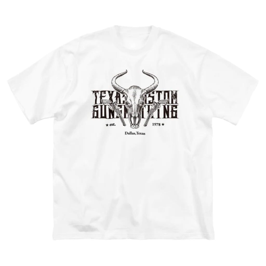 TEXAS CUSTOM GUNSMITHINGのTEXAS CUSTOM GUNSMITHING BULL SKULL_No.3 Big T-Shirt