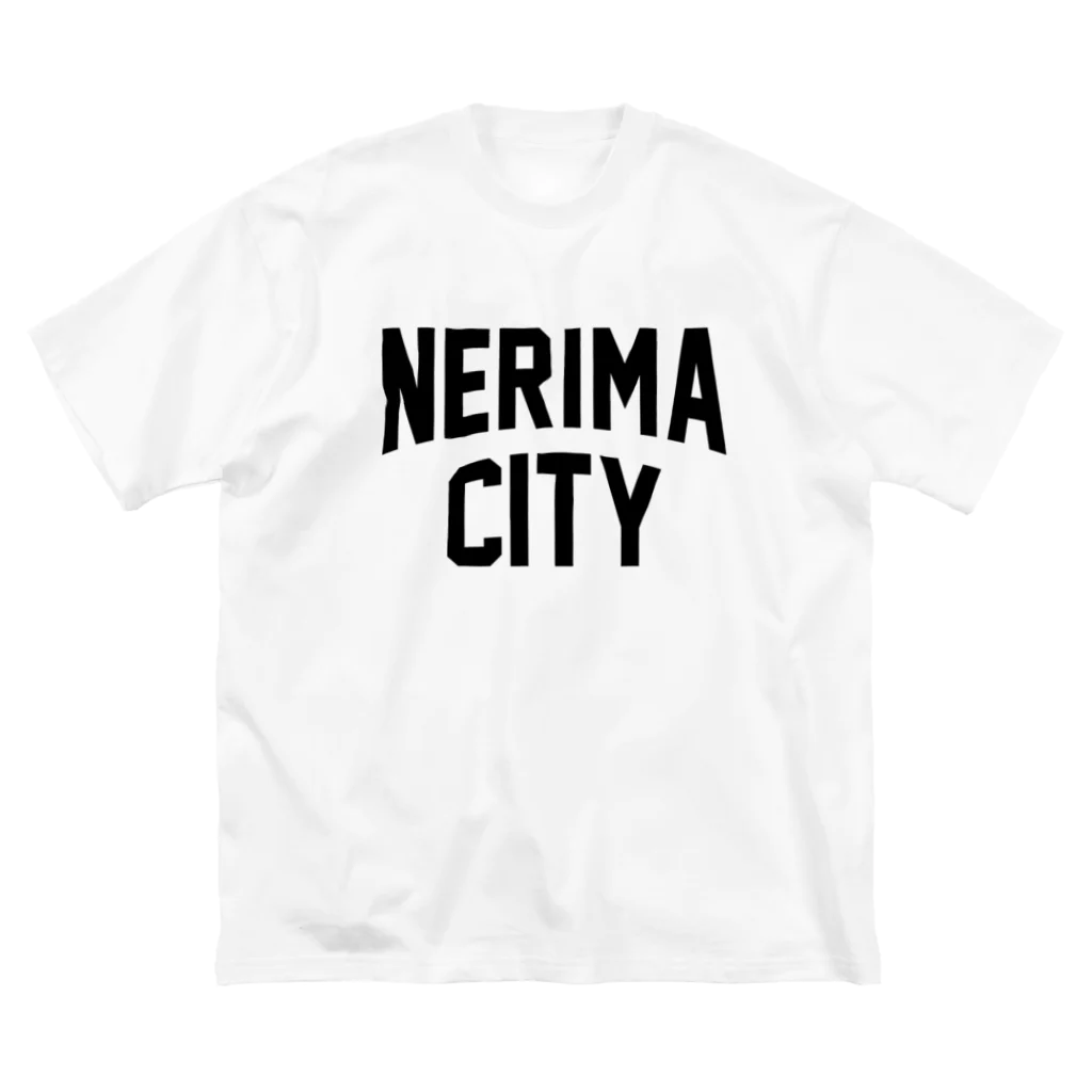 JIMOTO Wear Local Japanの練馬区 NERIMA CITY ロゴブラック ビッグシルエットTシャツ