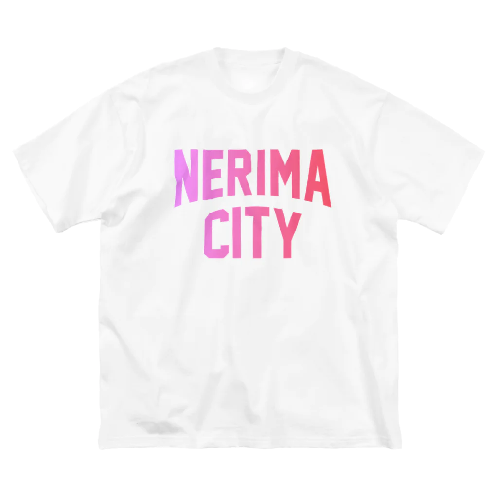 JIMOTO Wear Local Japanの練馬区 NERIMA CITY ロゴピンク ビッグシルエットTシャツ