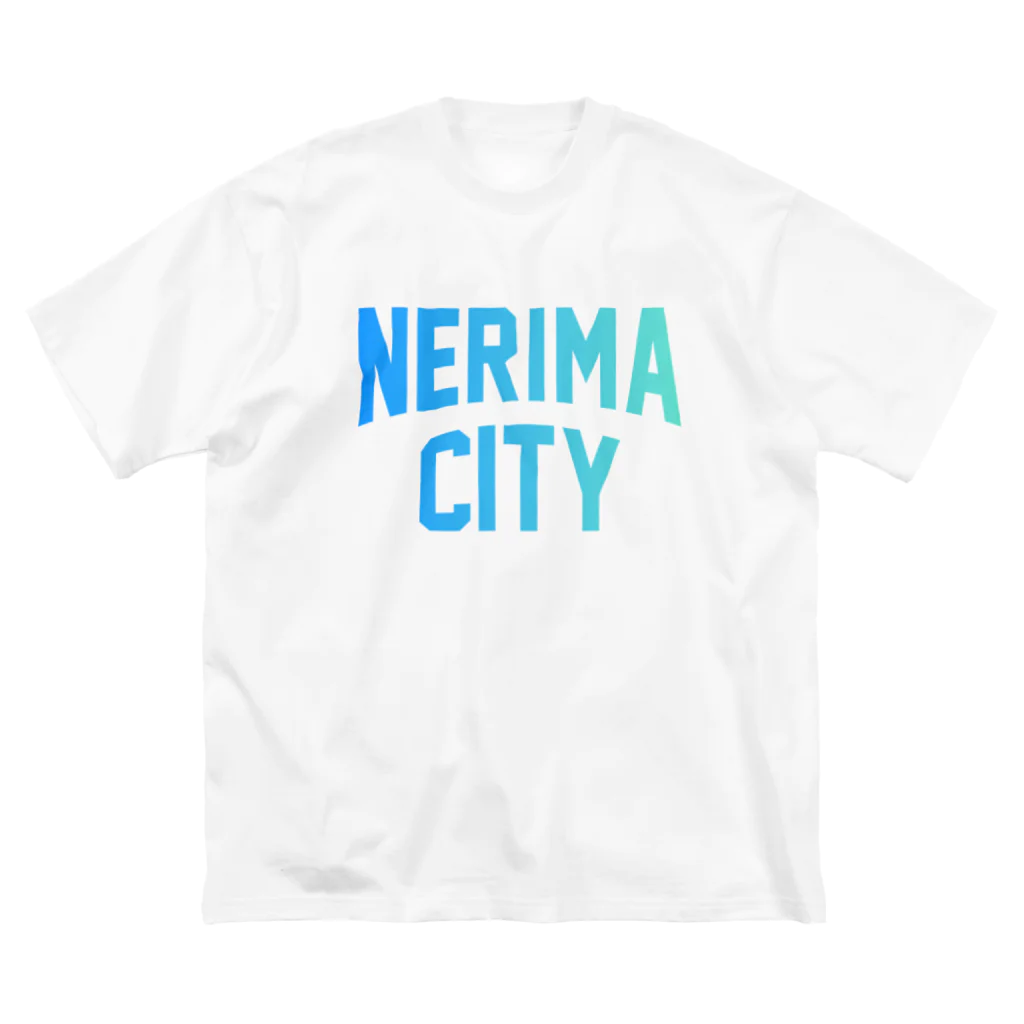 JIMOTO Wear Local Japanの練馬区 NERIMA CITY ロゴブルー ビッグシルエットTシャツ