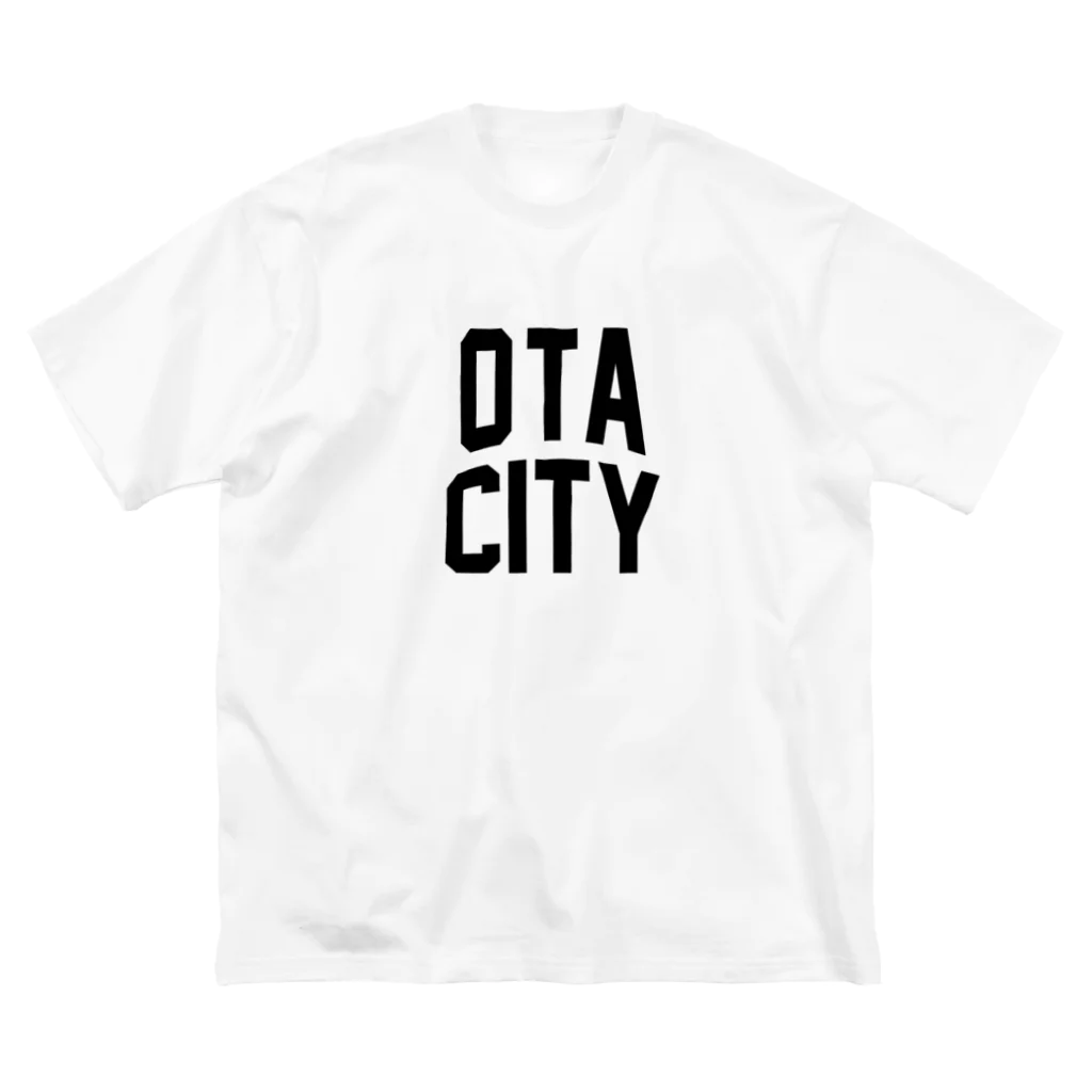 JIMOTOE Wear Local Japanの太田市 OTA CITY ロゴブラック ビッグシルエットTシャツ