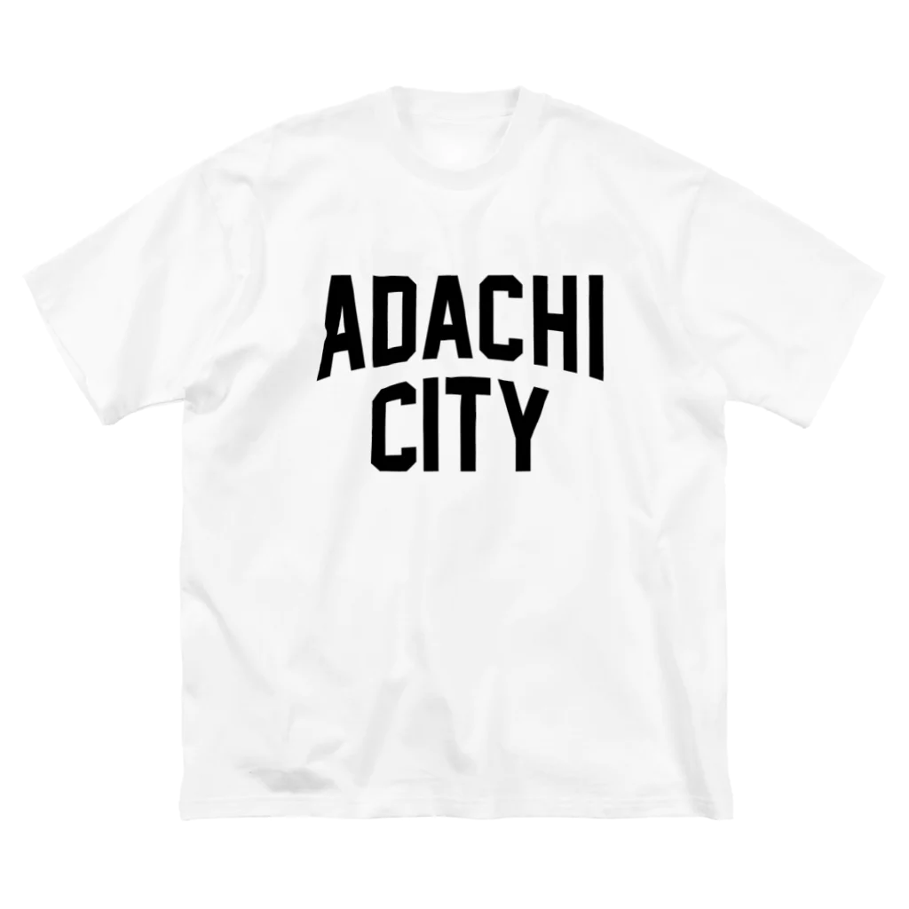 JIMOTO Wear Local Japanの足立区 ADACHI CITY ロゴブラック　 ビッグシルエットTシャツ