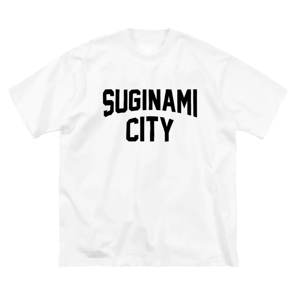 JIMOTOE Wear Local Japanの杉並区 SUGINAMI CITY ロゴブラック Big T-Shirt