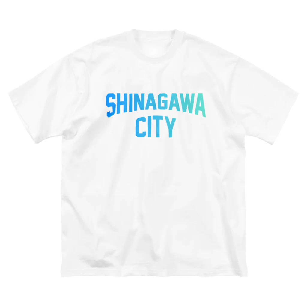 JIMOTOE Wear Local Japanの品川区 SHINAGAWA CITY ロゴブルー Big T-Shirt