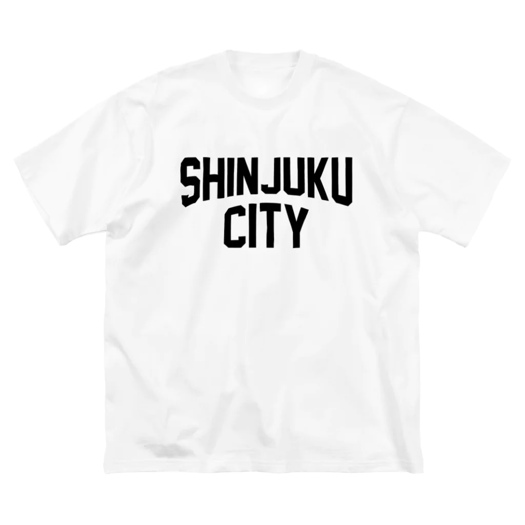 JIMOTO Wear Local Japanの新宿区 SHINJUKU CITY ロゴブラック ビッグシルエットTシャツ