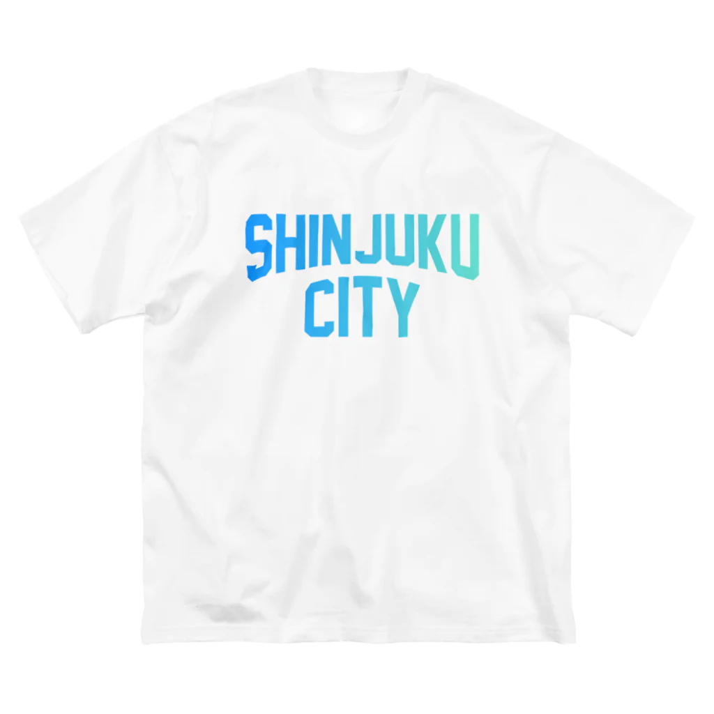 JIMOTO Wear Local Japanの新宿区 SHINJUKU CITY ロゴブルー ビッグシルエットTシャツ