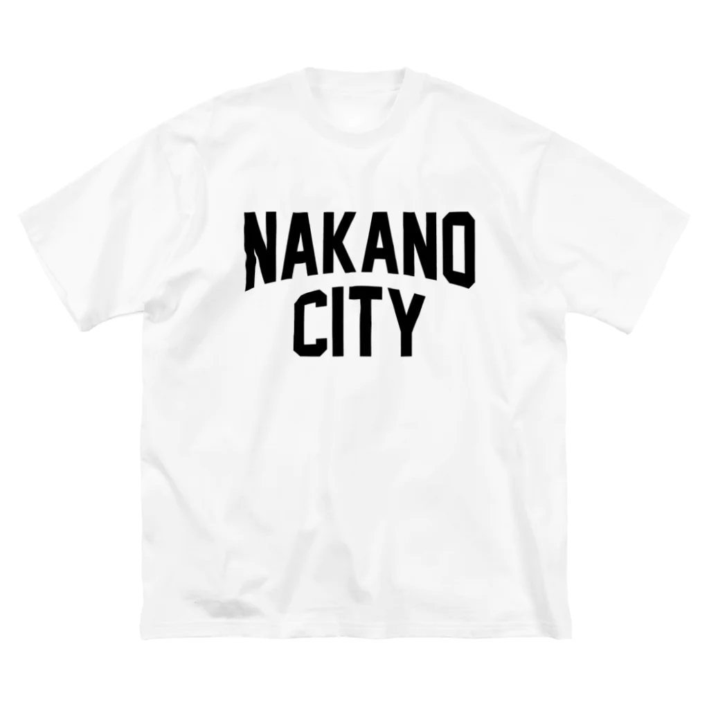 JIMOTOE Wear Local Japanの中野区 NAKANO CITY ロゴブラック Big T-Shirt