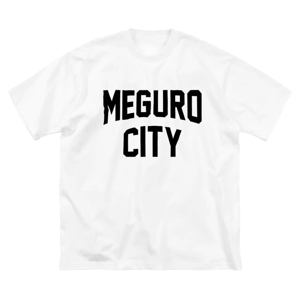 JIMOTO Wear Local Japanの目黒区 MEGURO CITY ロゴブラック ビッグシルエットTシャツ