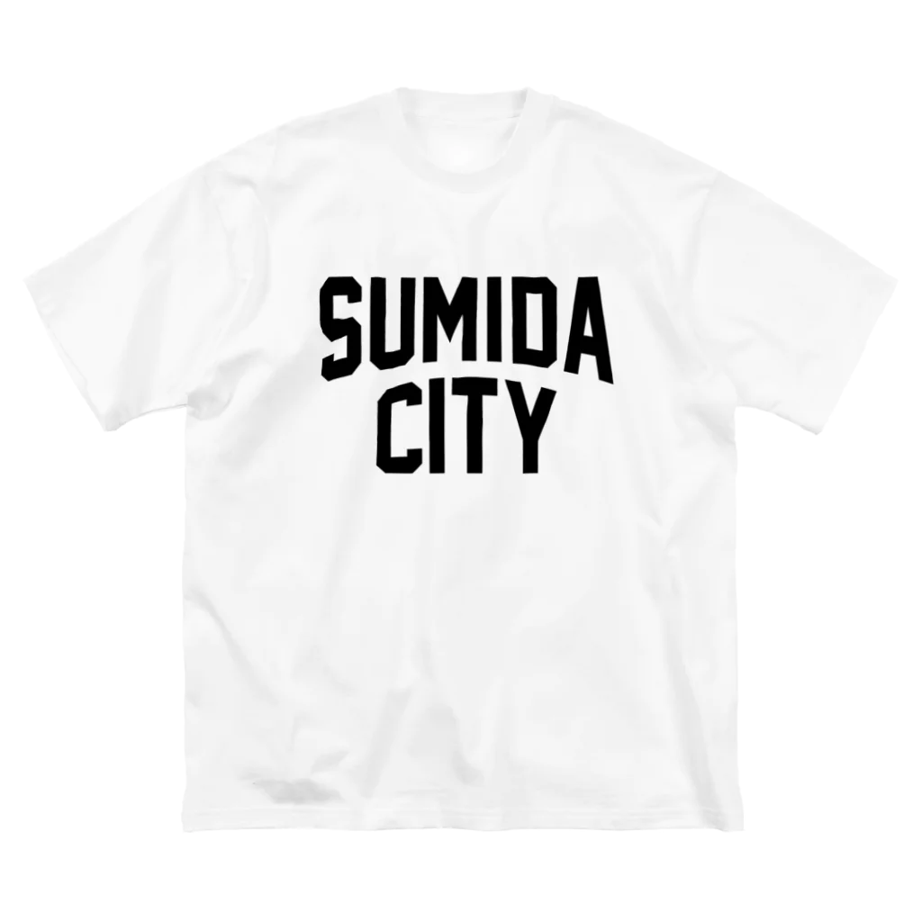 JIMOTO Wear Local Japanの墨田区 SUMIDA CITY ロゴブラック ビッグシルエットTシャツ