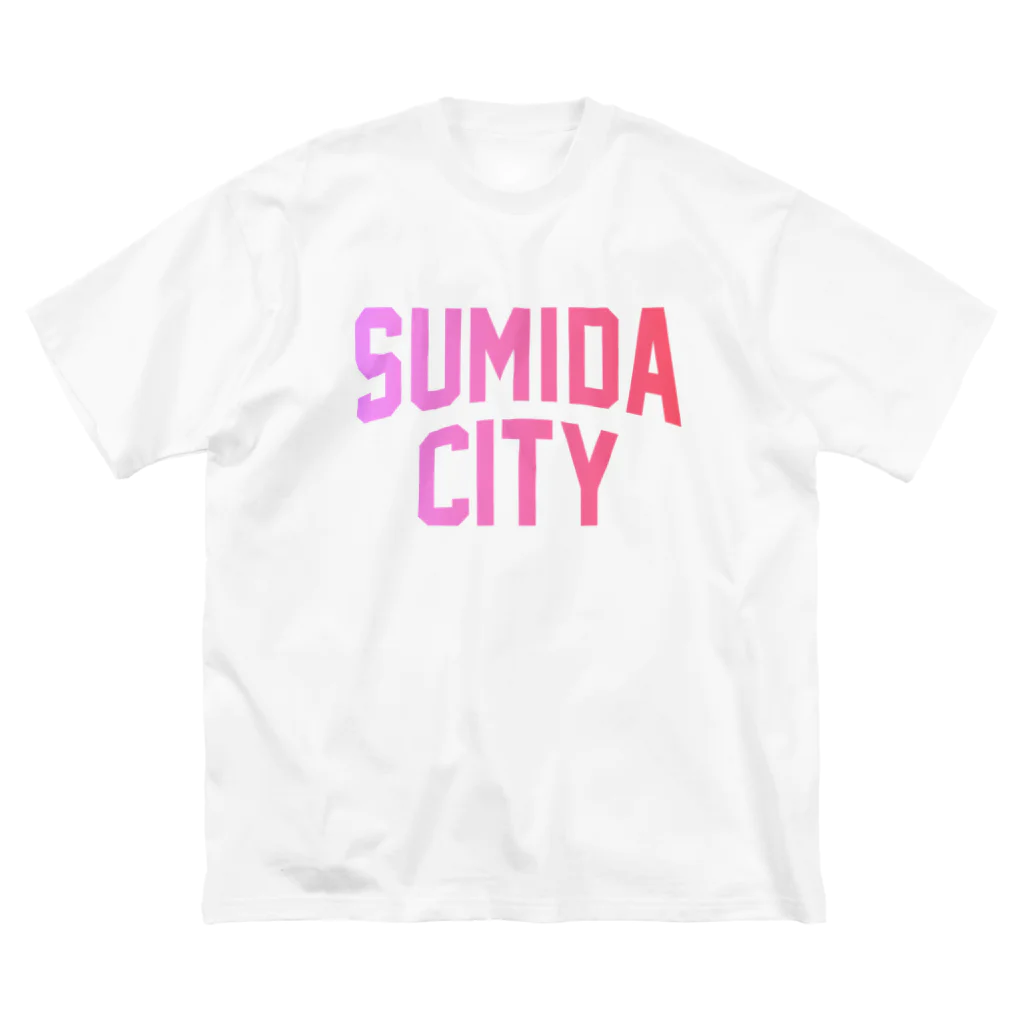 JIMOTO Wear Local Japanの墨田区 SUMIDA CITY ロゴピンク ビッグシルエットTシャツ