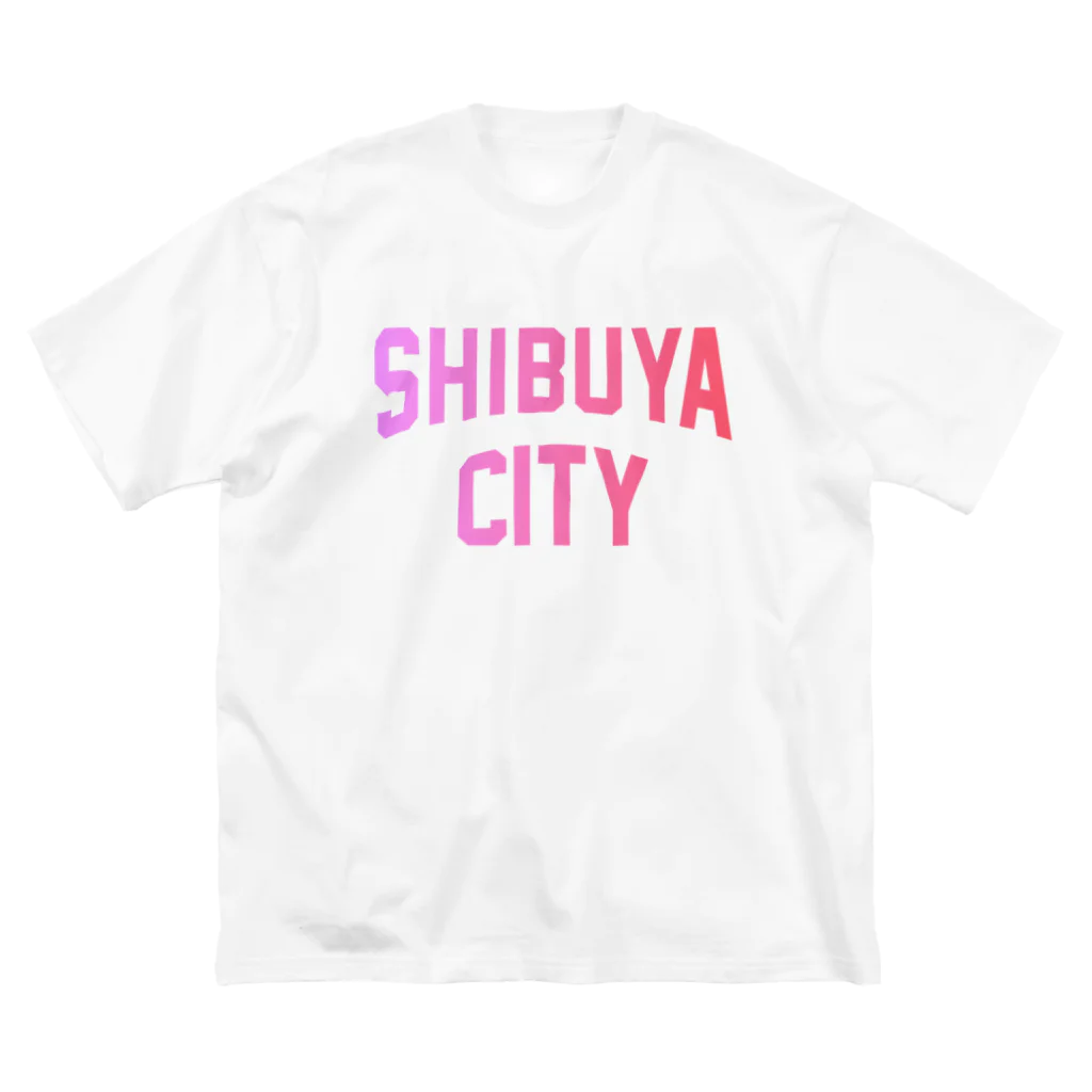 JIMOTO Wear Local Japanの渋谷区 SHIBUYA WARD ロゴピンク ビッグシルエットTシャツ
