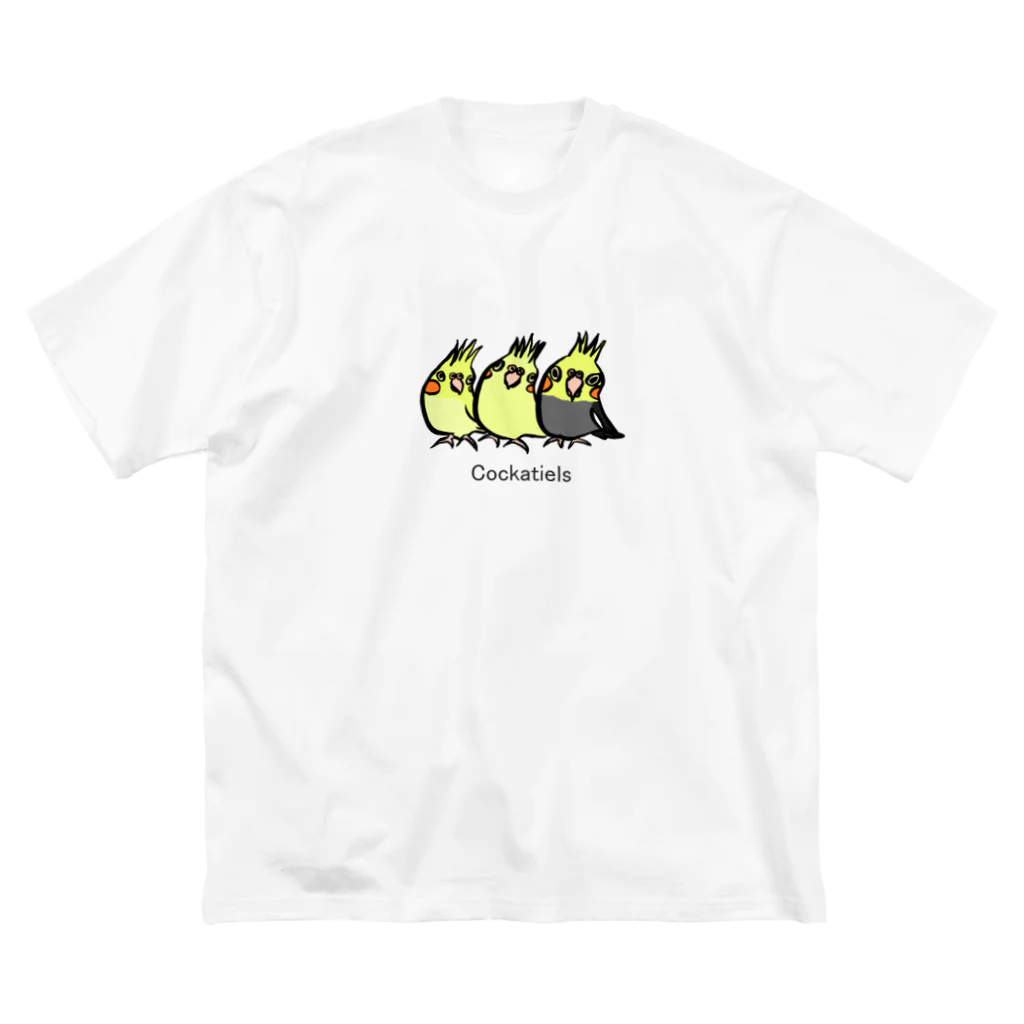 Mitsu-ZoのCockatiels ビッグシルエットTシャツ