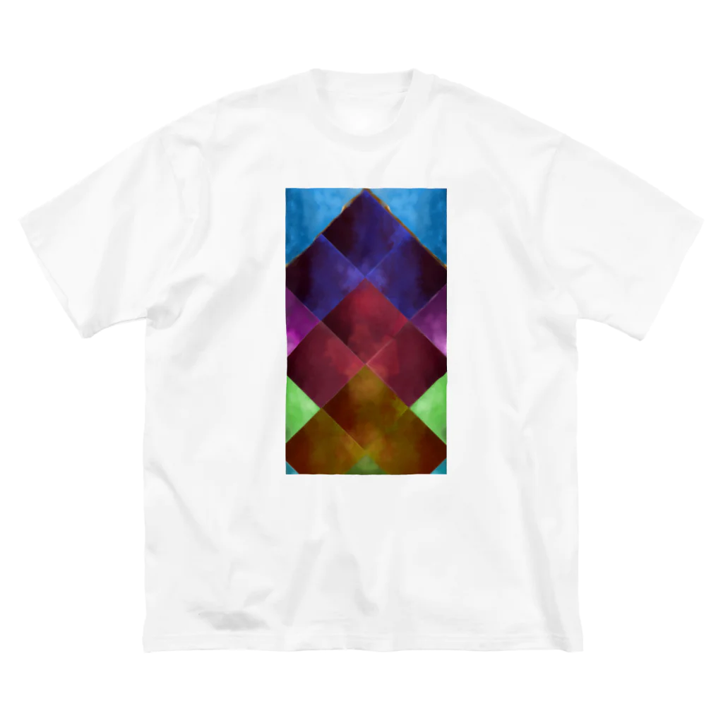 ringocatの立方体タイル ビッグシルエットTシャツ