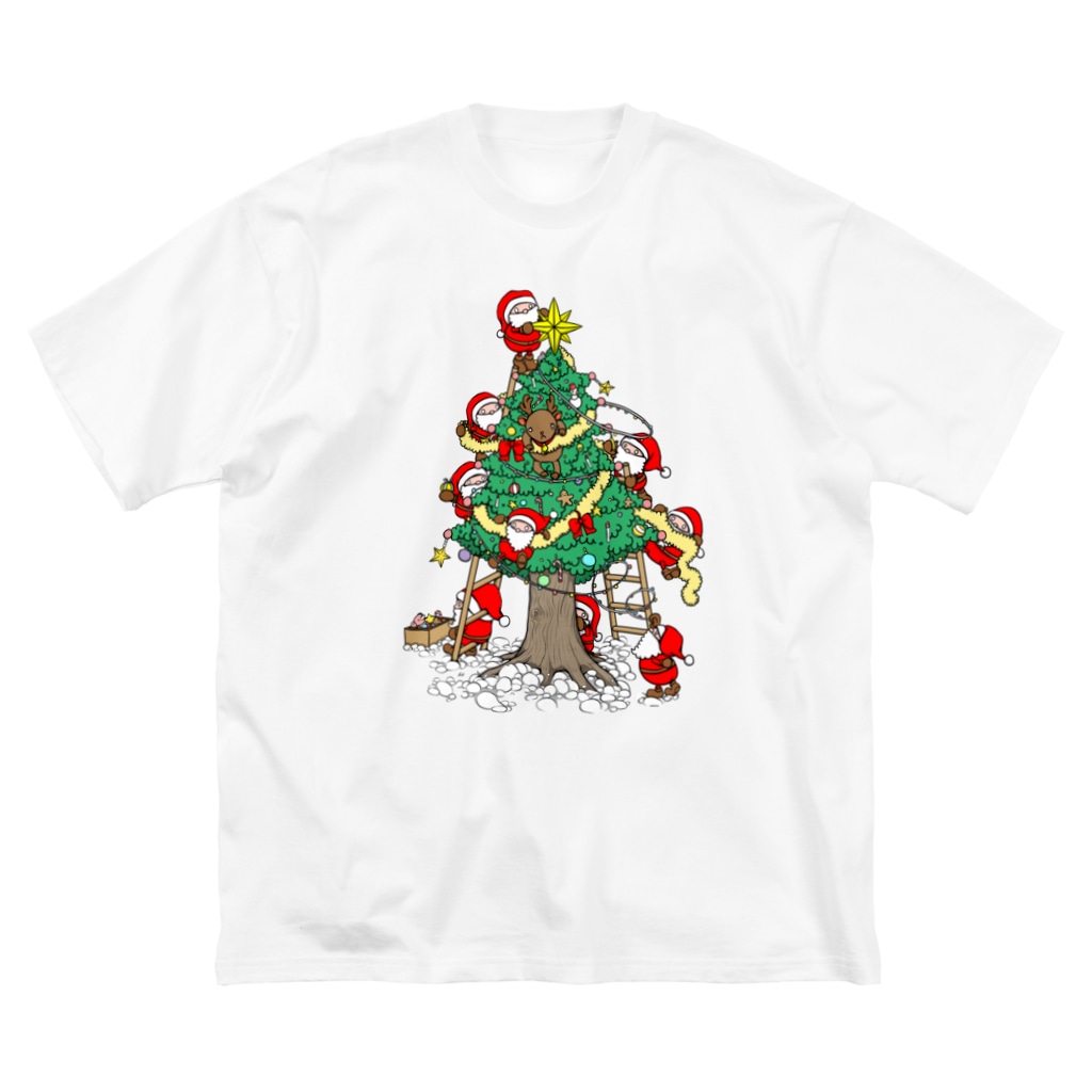 メニー クリスマス クリスマスツリー Cɐkeccoo Bgatann のビッグシルエットtシャツ通販 Suzuri スズリ