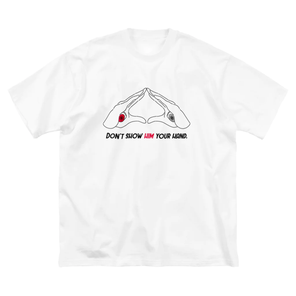 无意識的商會のHAND EYEs ビッグシルエットTシャツ