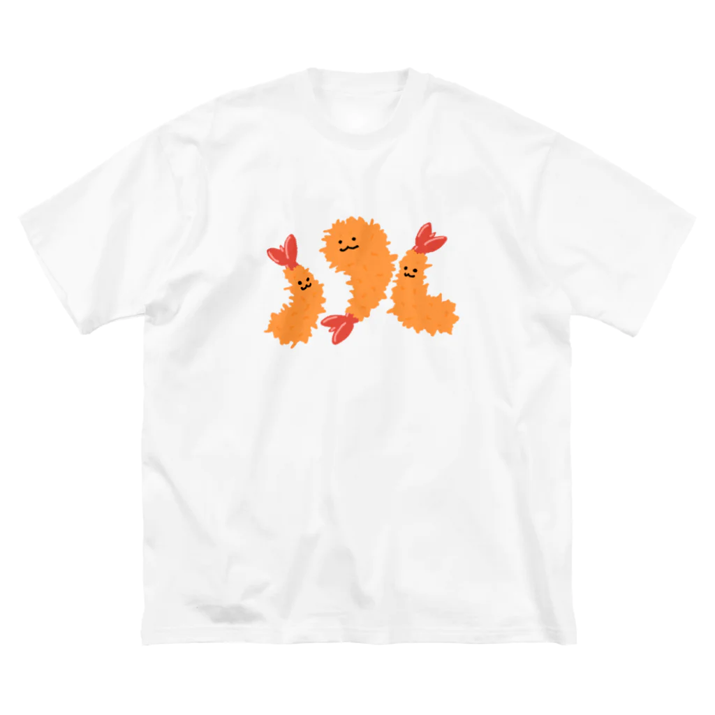 サメ わりとおもいのえびふらいず ビッグシルエットTシャツ