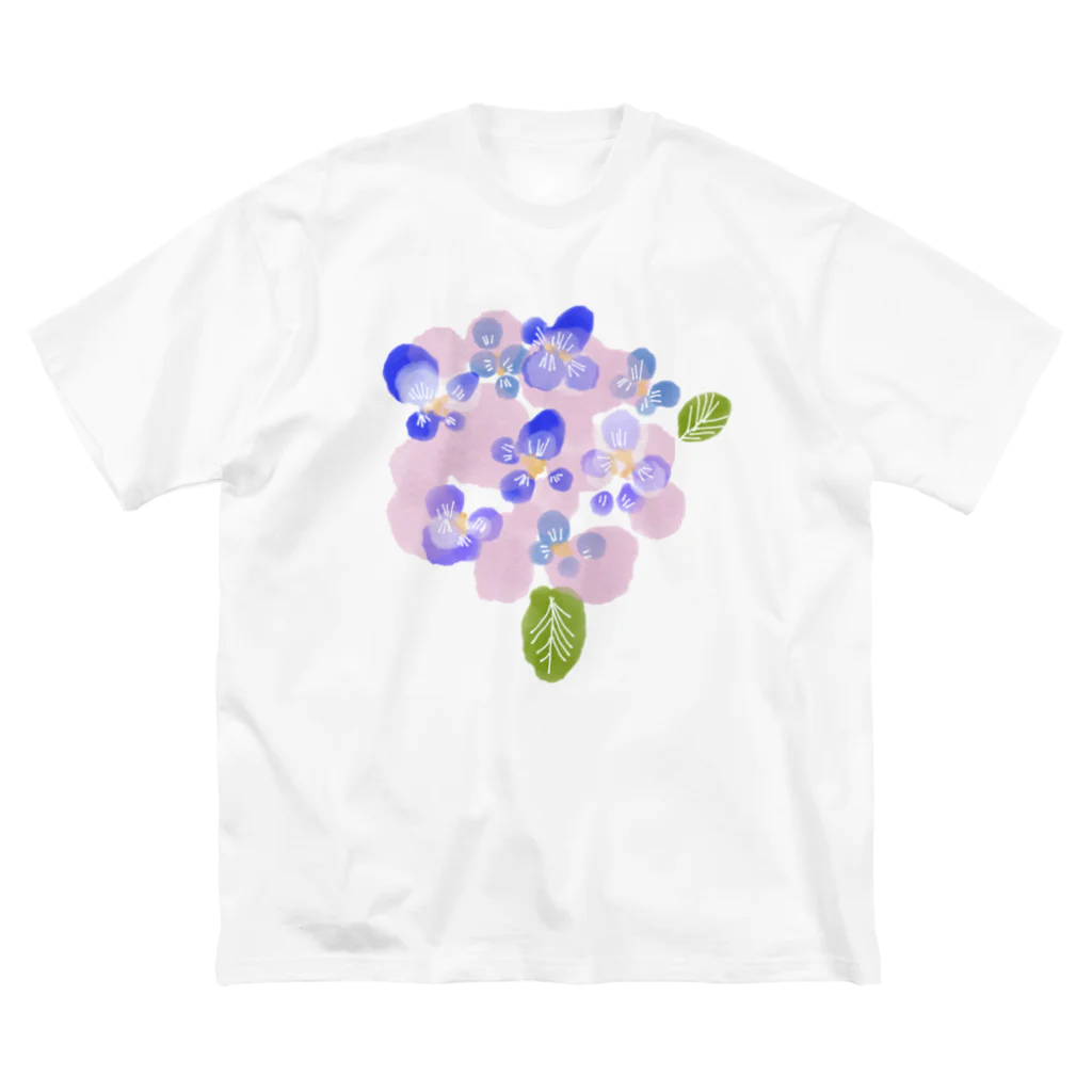 イラストレーター yasijunの君の名は紫陽花 ビッグシルエットTシャツ