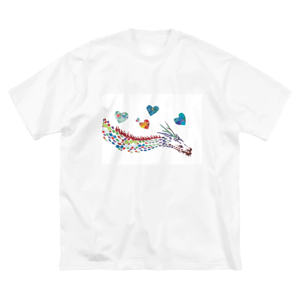 WAMI ARTの喜びに生きるタツ ビッグシルエットTシャツ