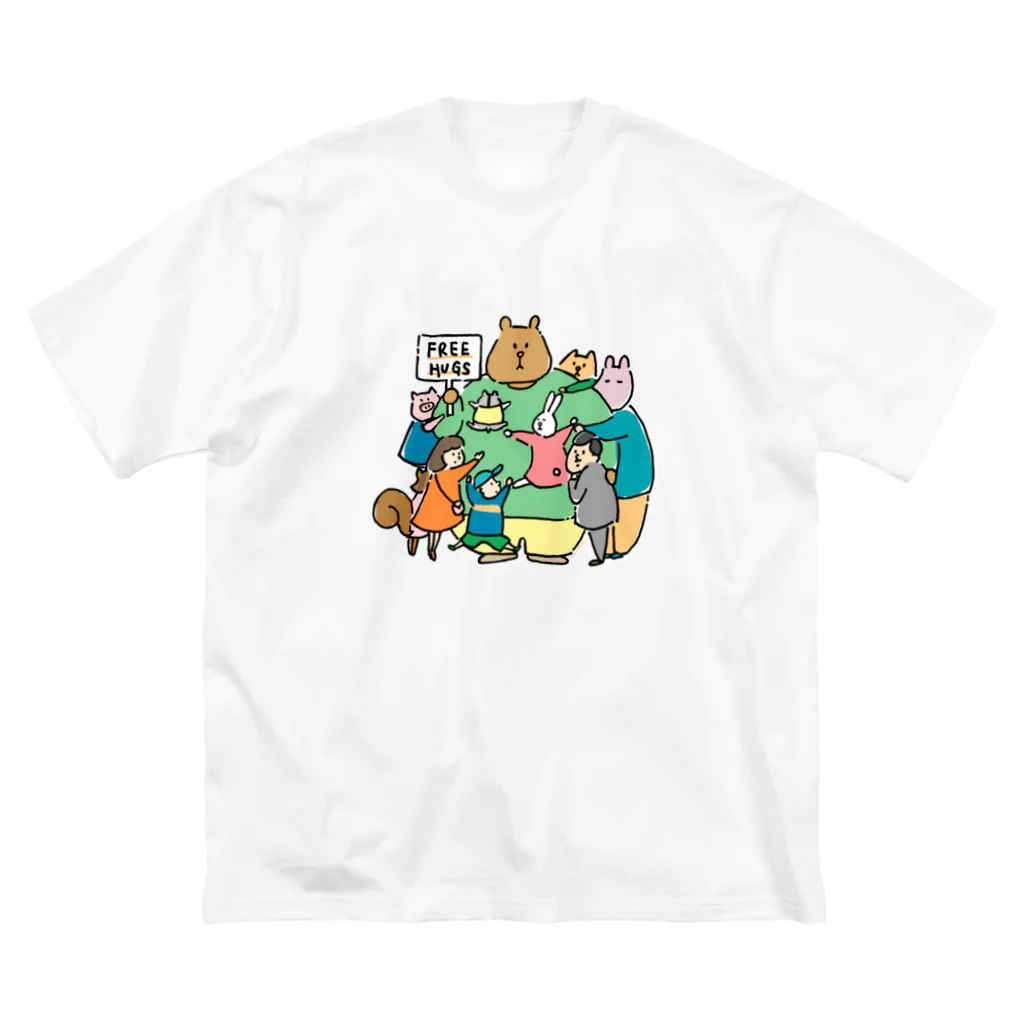 suzuharu_no_goodsのフリ〜ハグ  Big T-Shirt