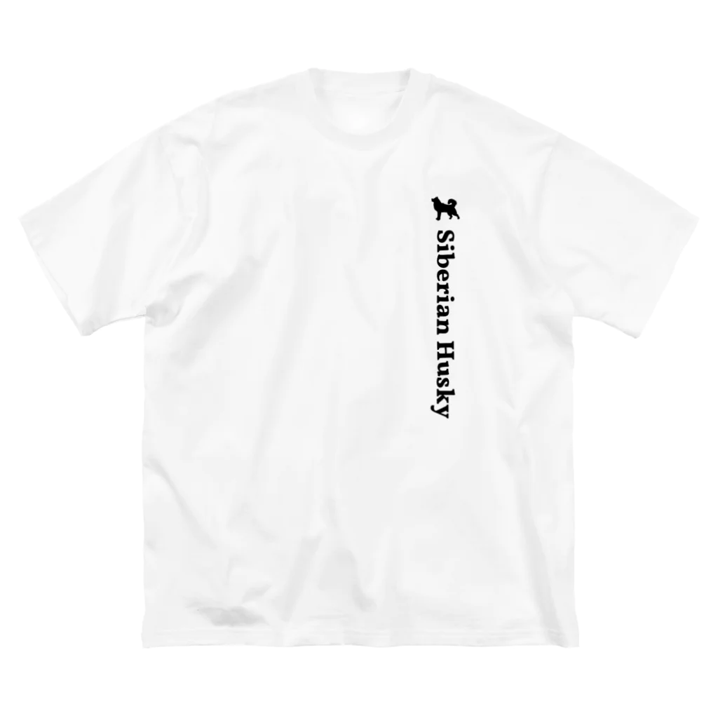 onehappinessのシベリアンハスキー ビッグシルエットTシャツ