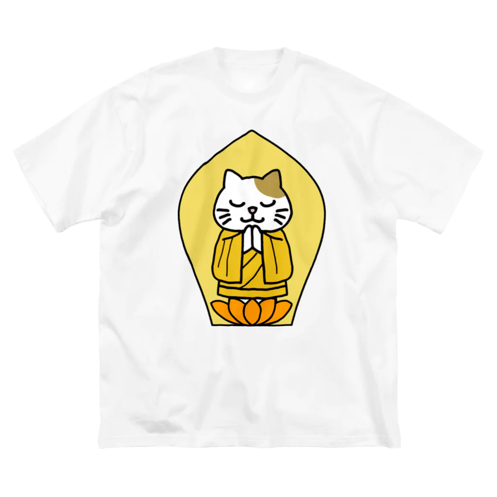 田中ひろみ(usagitv)の猫ほとけさま ビッグシルエットTシャツ