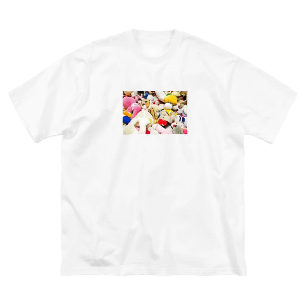 SAKURA スタイルの破棄され山積みされたぬいぐるみ ビッグシルエットTシャツ