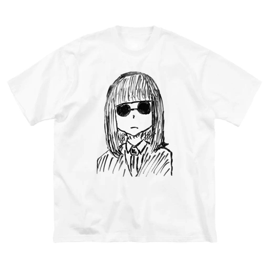 白黴チーズの肖像ver1.00 BLK Big T-Shirt