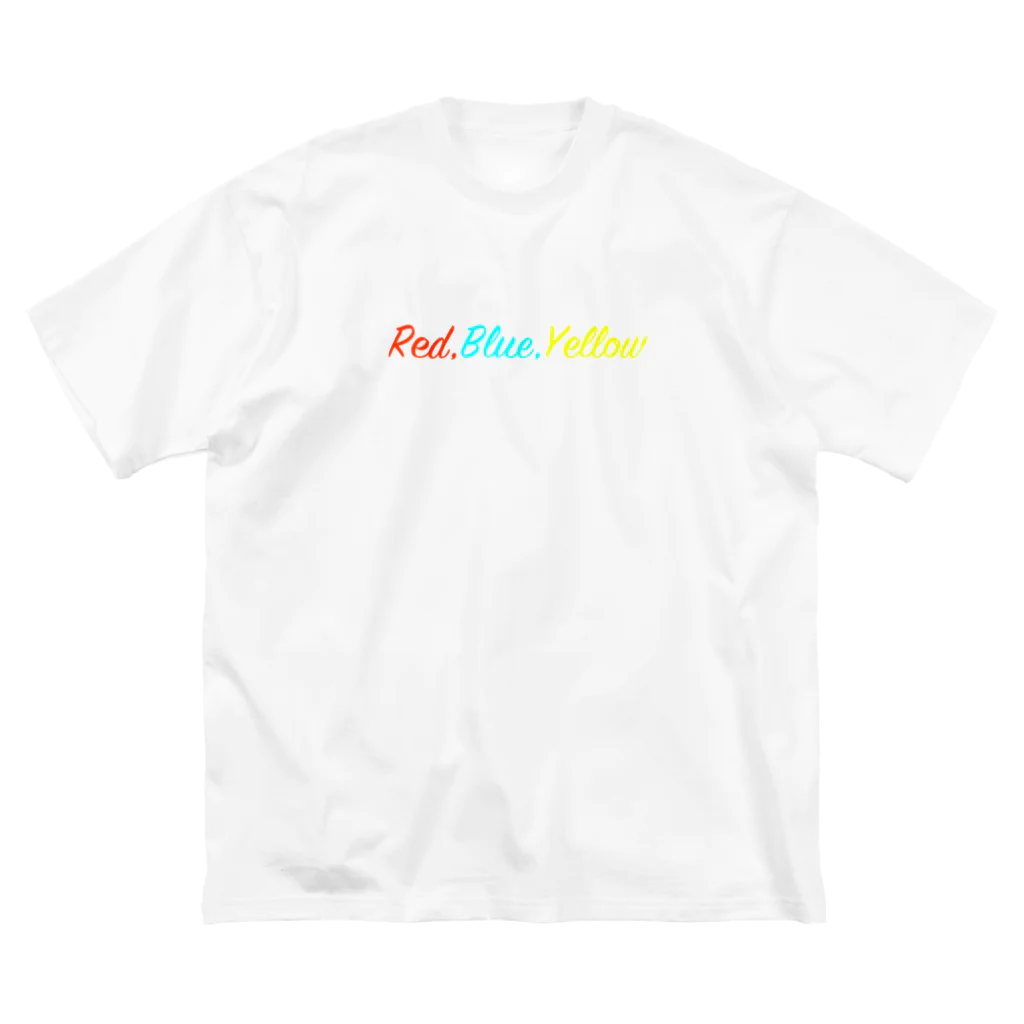 うぐいすのRed,Blue,Yellow ビッグシルエットTシャツ