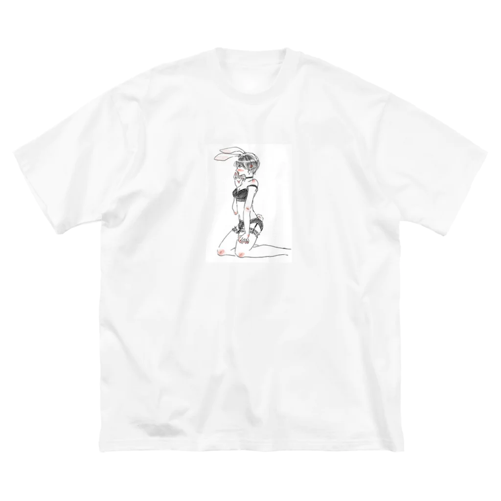 小林ゴリラのバニ女 ビッグシルエットTシャツ