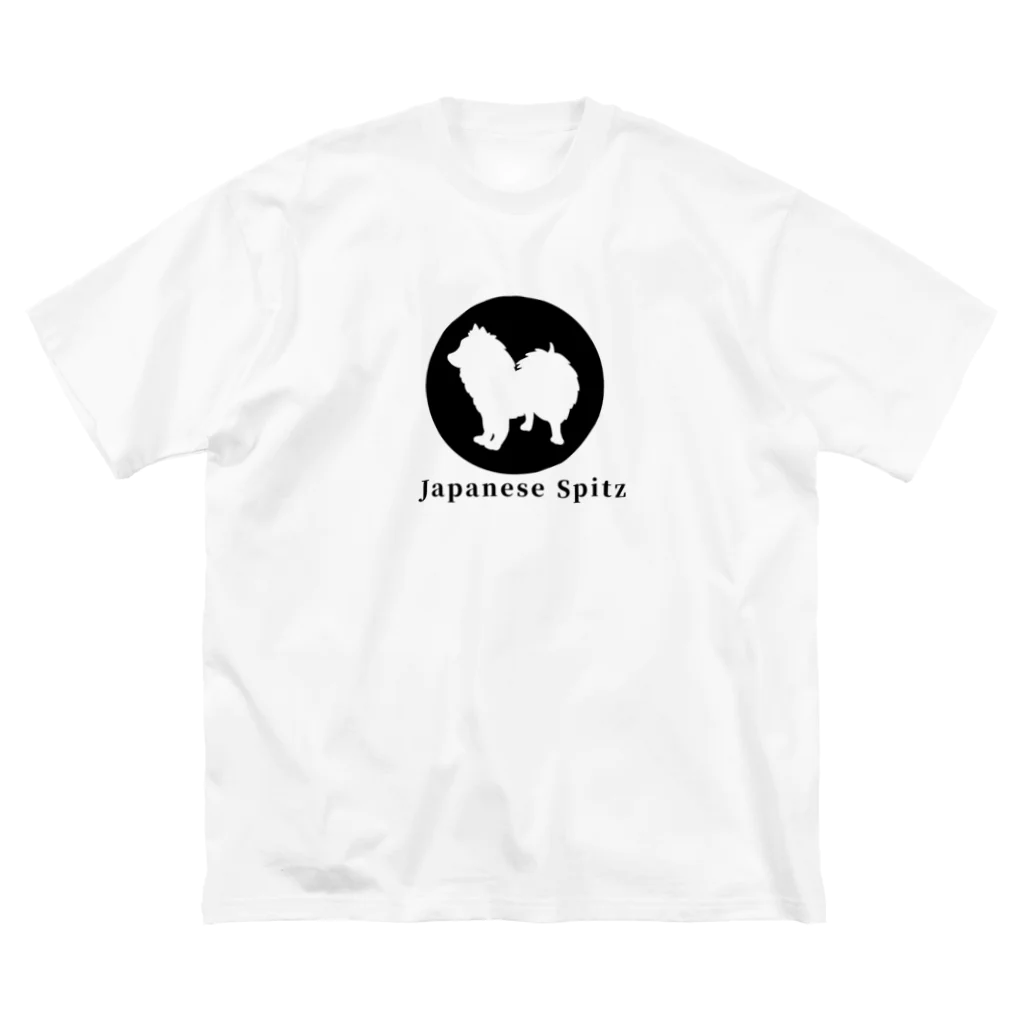 trill. 日本スピッツグッズのお店の【Shadow】Japanesespitz ビッグシルエットTシャツ