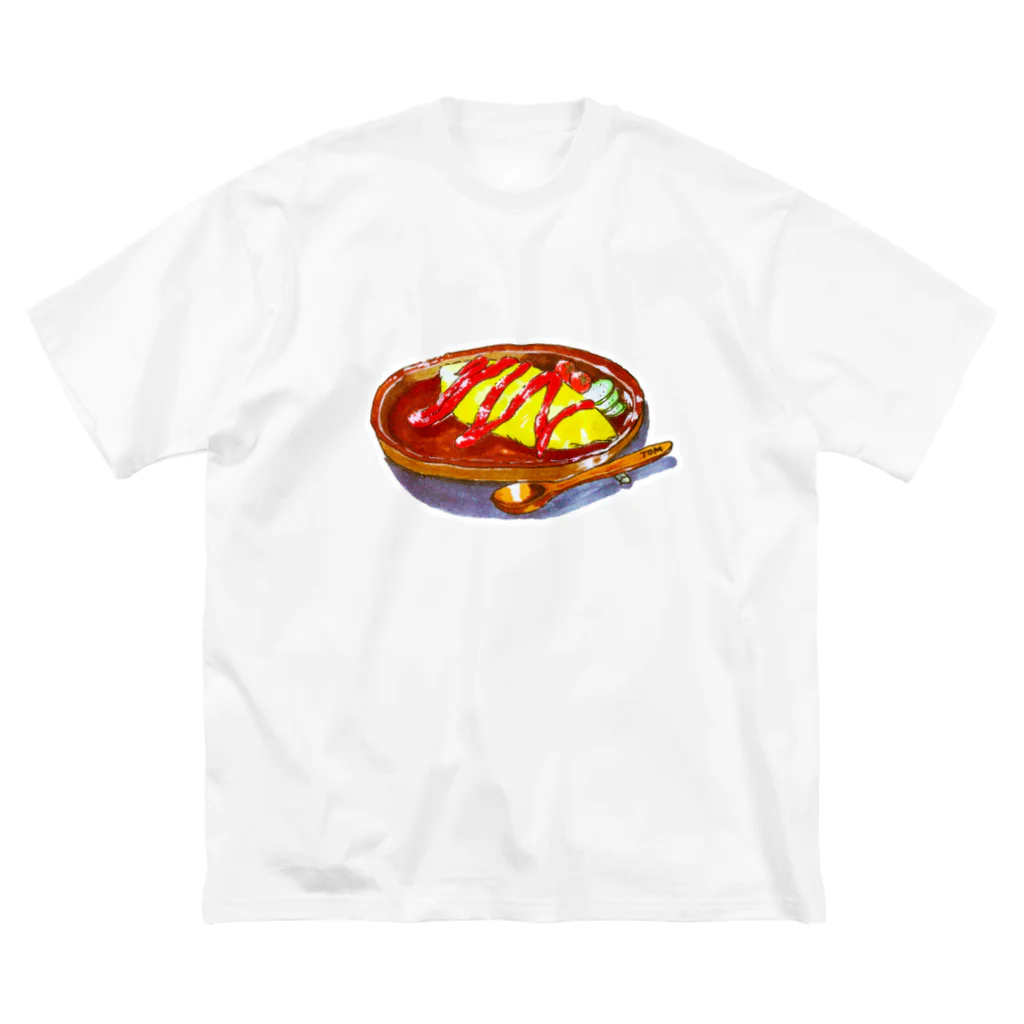 Yore Yore no T-shirtのオムレツくん ビッグシルエットTシャツ