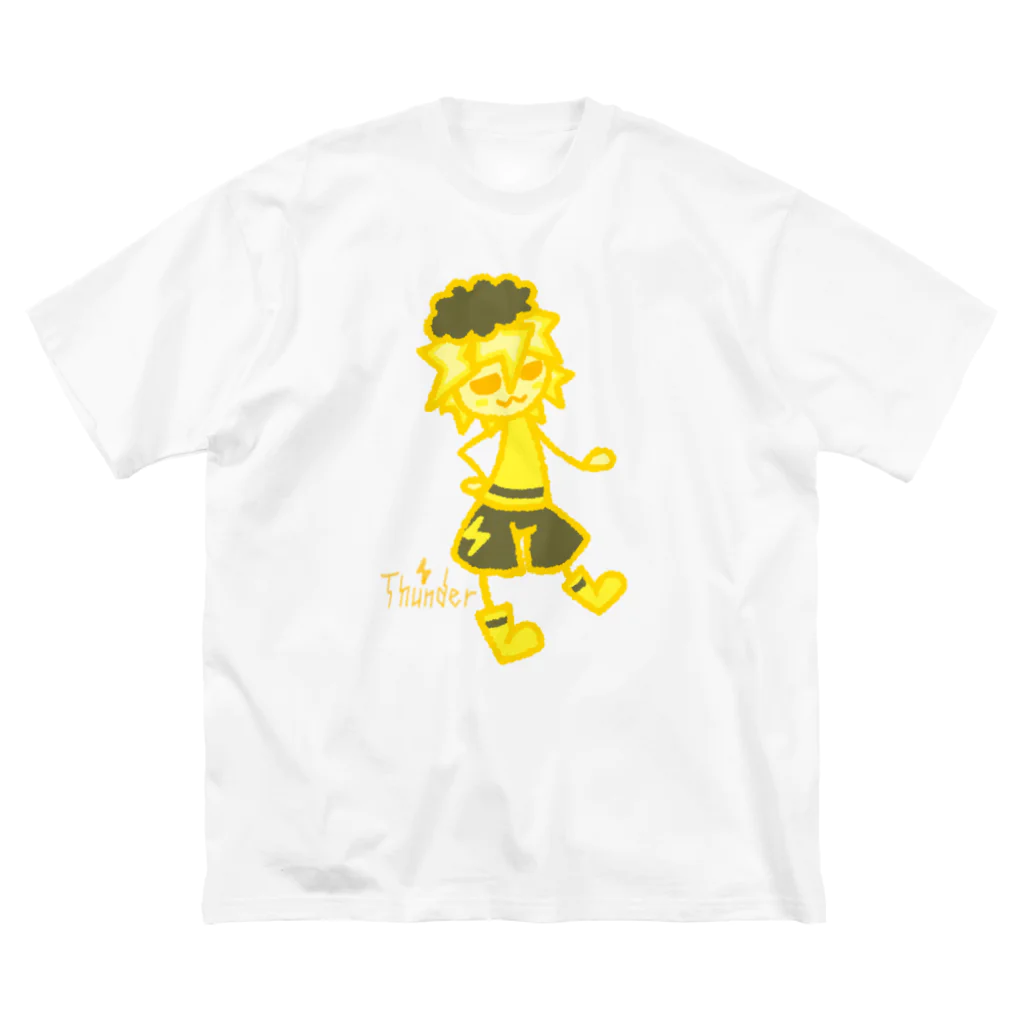 ウサネコのウェザーず＊カミナリくん ビッグシルエットTシャツ