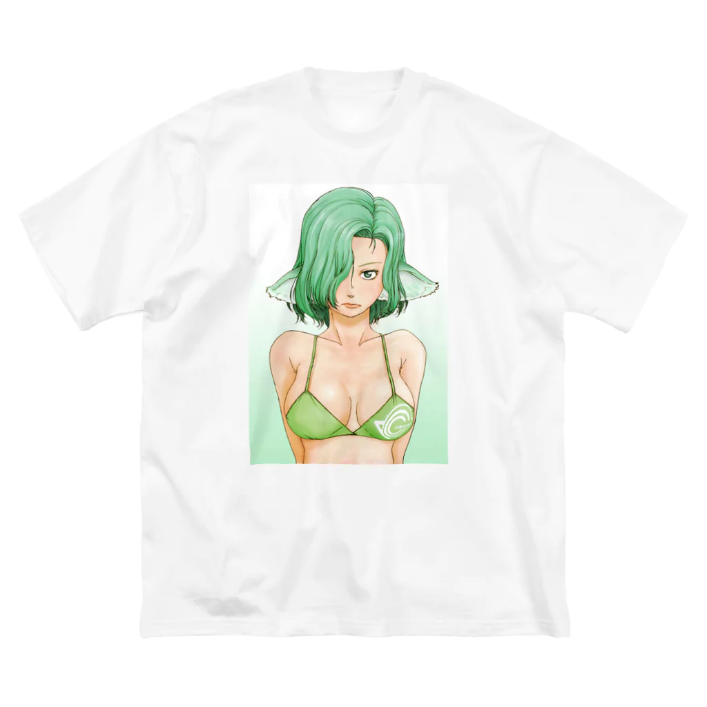 カッコ3のGreen daughter -緑の女- ビッグシルエットTシャツ