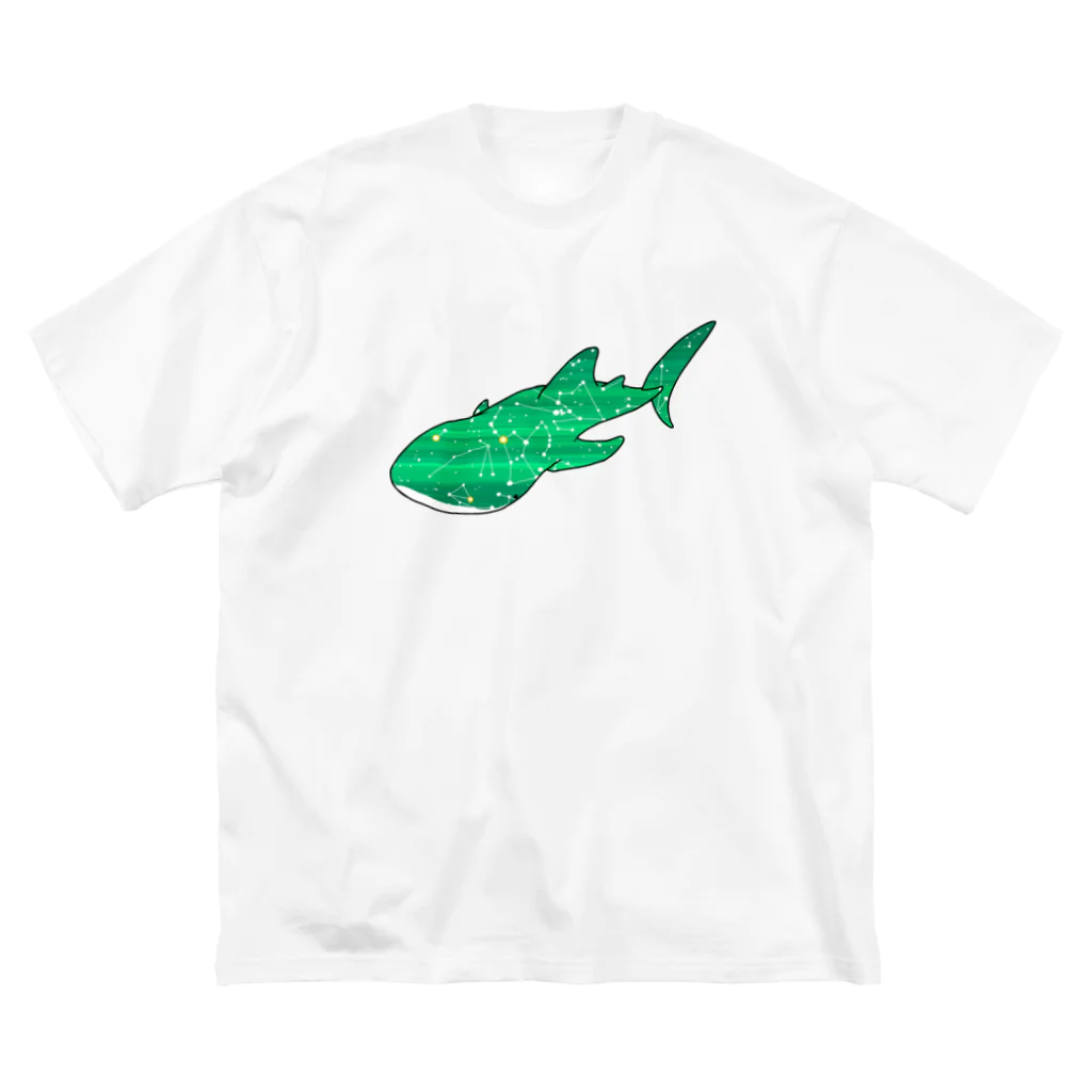 ふとんにおぼれるのジンベエザメ 冬の星座 緑 Big T-Shirt