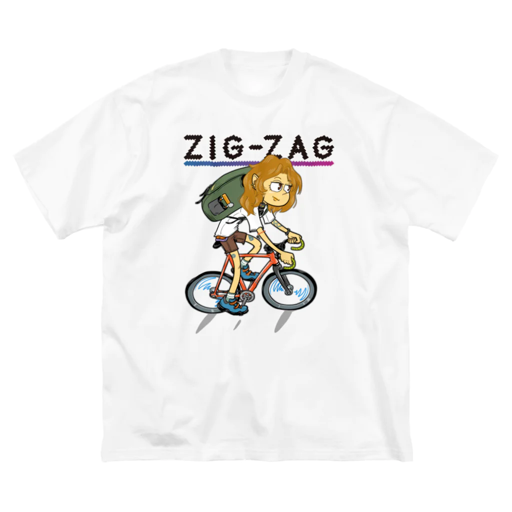 nidan-illustrationの“ZIG-ZAG” 2 ビッグシルエットTシャツ