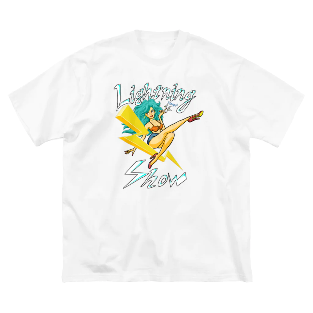 nidan-illustrationの“Lightning Show” ビッグシルエットTシャツ