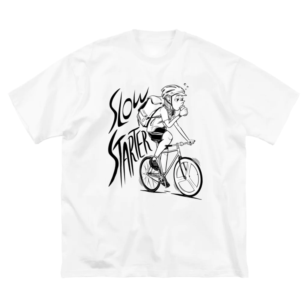 nidan-illustrationの"SLOW STARTER" ビッグシルエットTシャツ