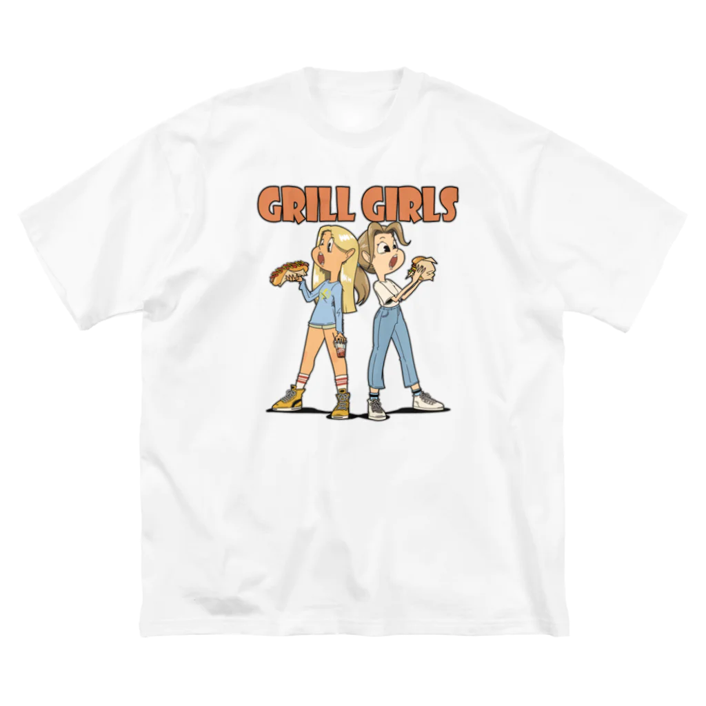 nidan-illustrationの"grill girls" ビッグシルエットTシャツ