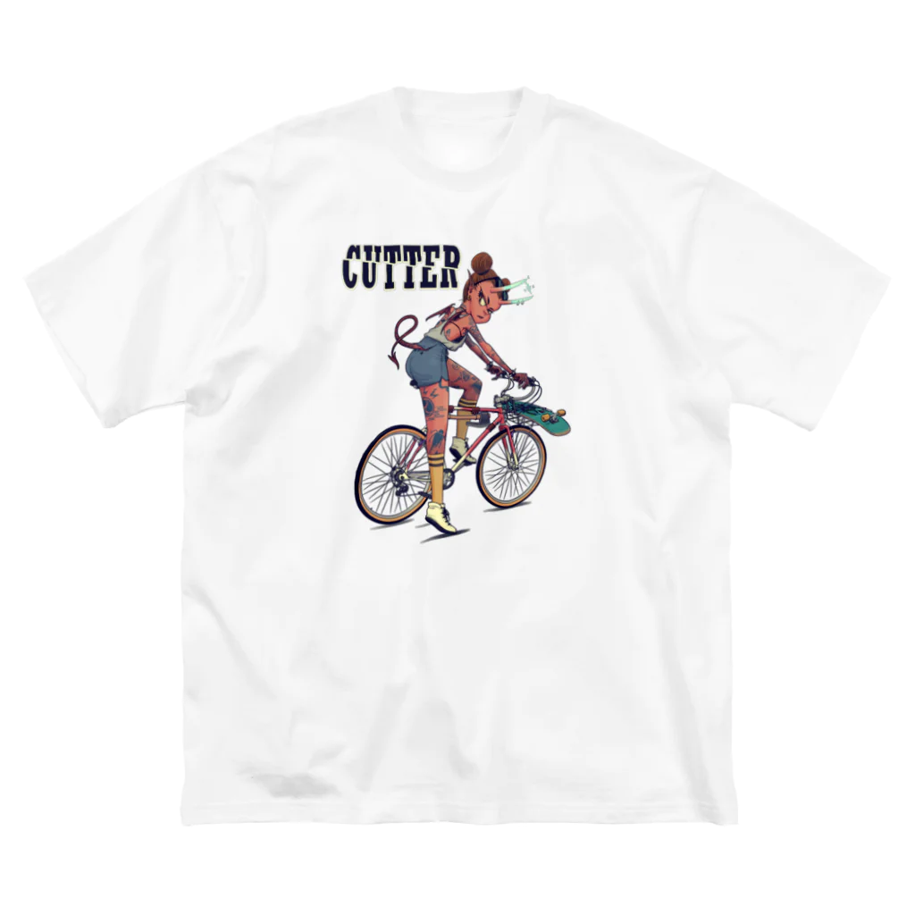 nidan-illustrationの"CUTTER" ビッグシルエットTシャツ