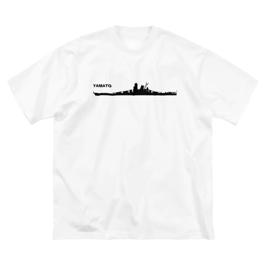 puikkoの軍艦　大和（黒） ビッグシルエットTシャツ