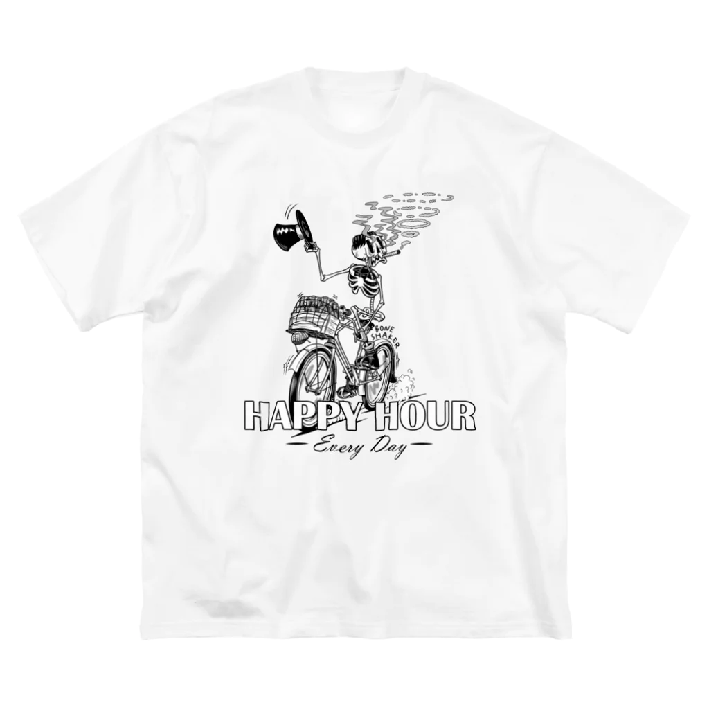 nidan-illustrationの"HAPPY HOUR"(B&W) #1 Big T-Shirt