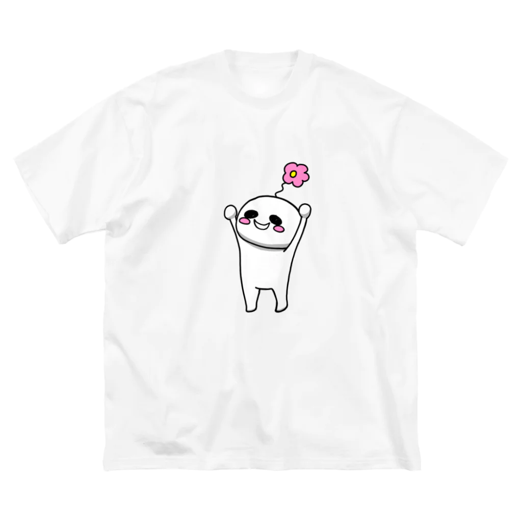 しちりのうちの子商店のバンザイはなちょ ビッグシルエットTシャツ