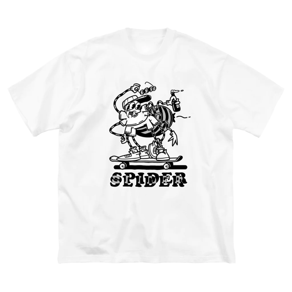 nidan-illustrationの"SPIDER SLIDER" ビッグシルエットTシャツ