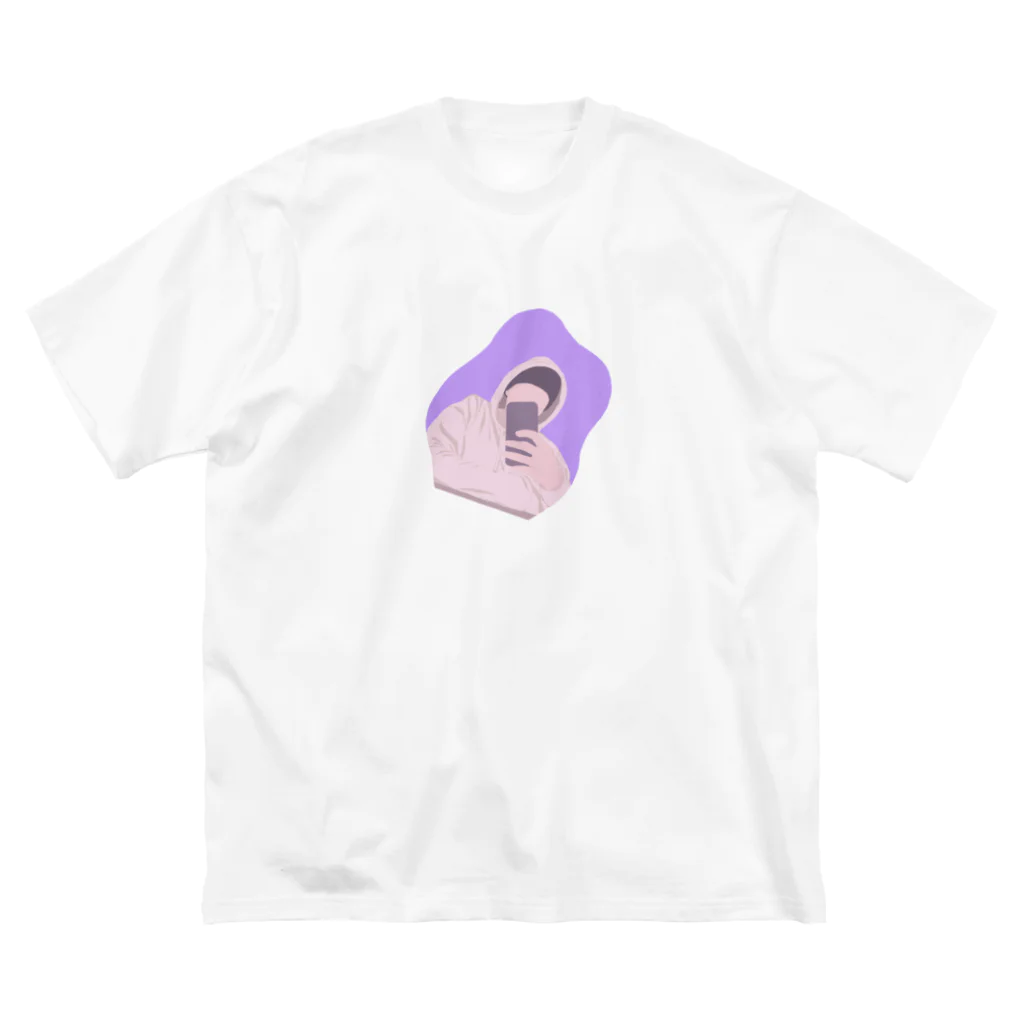 みらーせるふぃびっちのWave mirror boy Big T-Shirt