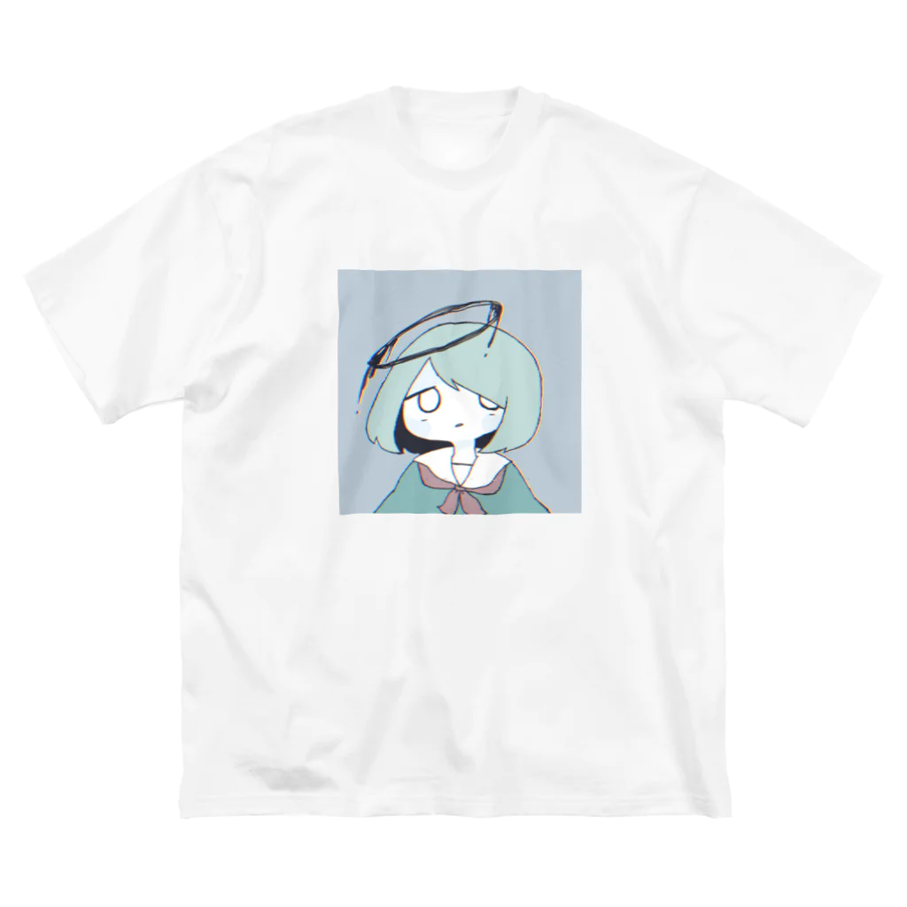 白沢もちこのもちもち天使の女の子 ビッグシルエットTシャツ